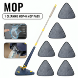 360 Rotatable Adjustable Triangle Floor & Wall Cleaning Mop