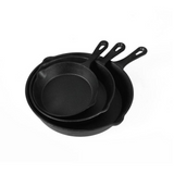 Cast Iron 3 Piece Non Stick Frying Pan Set